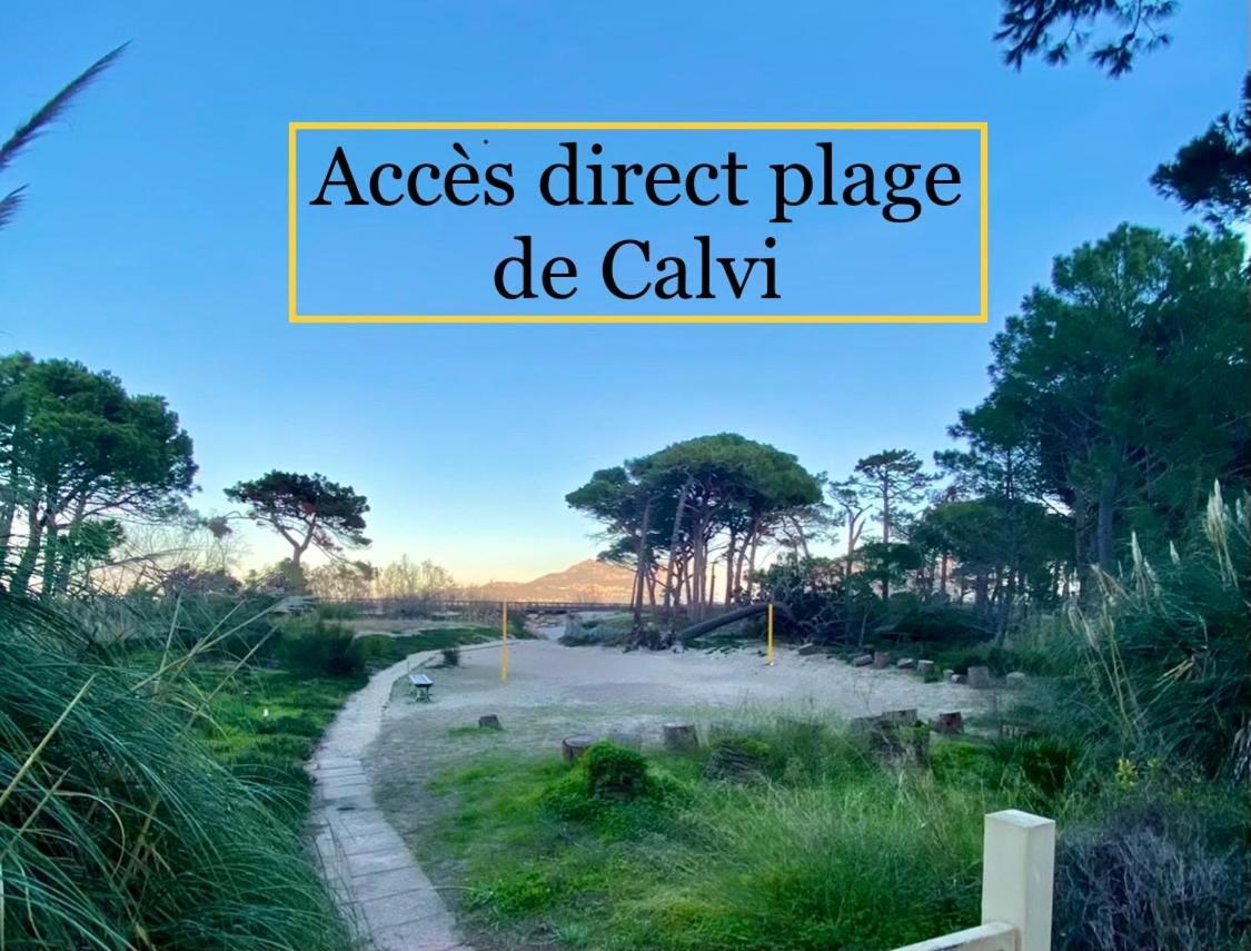 Duplex Calvi Direct Plage Exterior photo